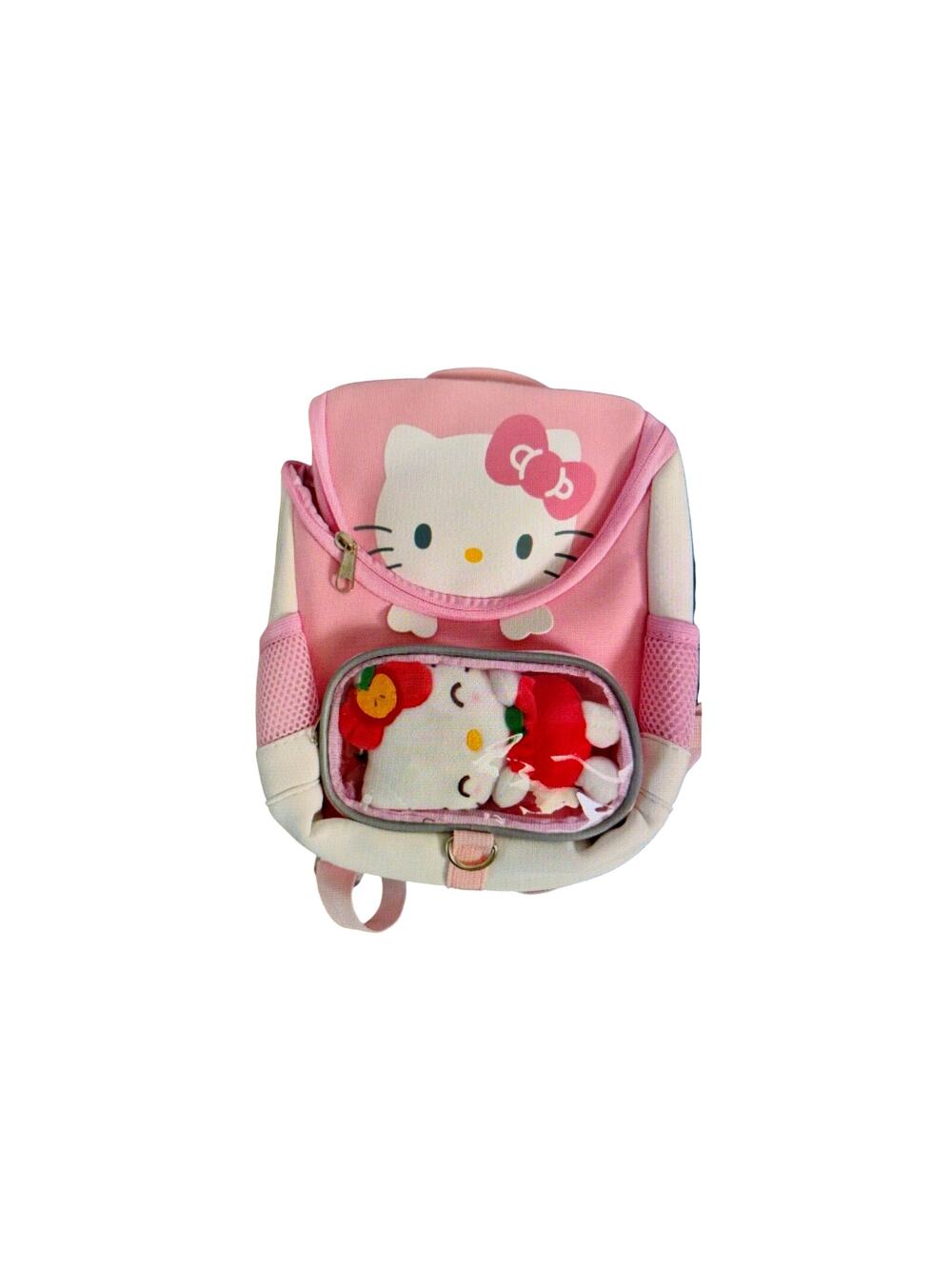 Hello Kitty Pink Mini Backpack with Plush Keychain